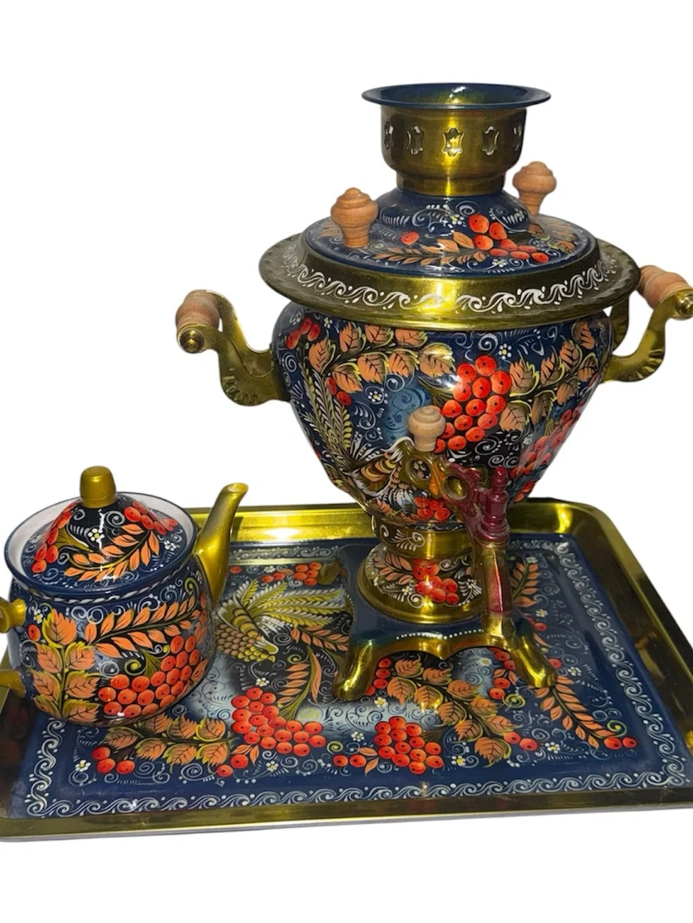 VTG Rare! Russian samovar electric tea kettle set